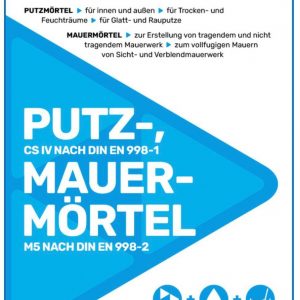 Putz-, Mauermörtel 3,95 € pro 25Kg Sack