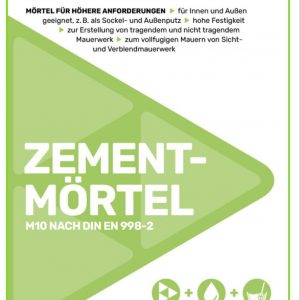 Zementmörtel 3,95 € pro 25 Kg Sack